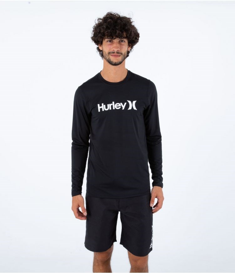 Hurley Lycra Long Sleeve Oao Surf Schwarz | 0743261-SC