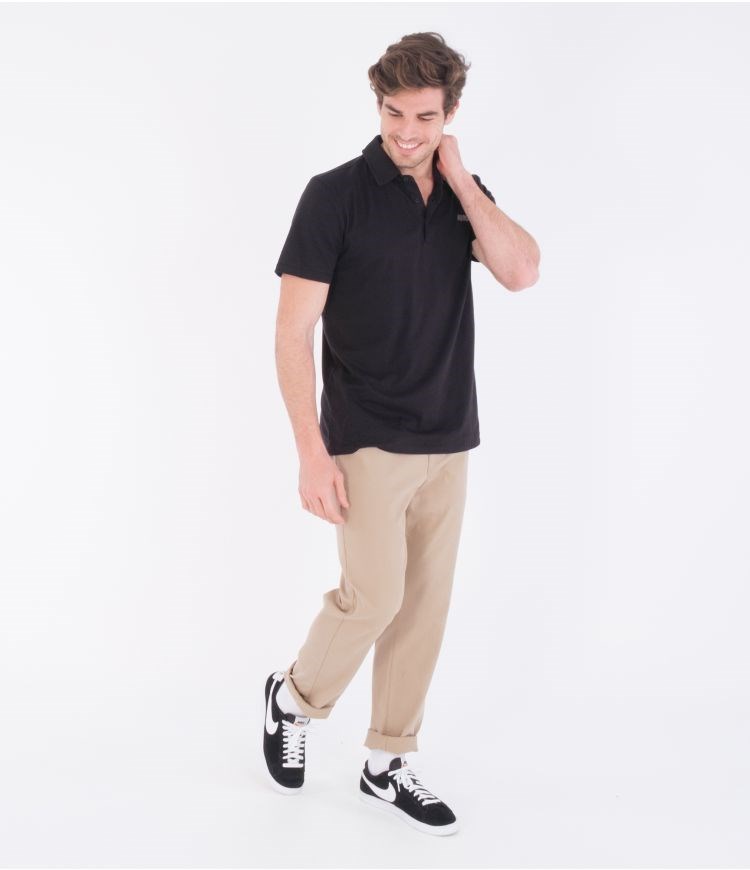 Hurley Polo Kurzes Sleeve H20-dri Ace Schwarz | 7921408-IQ